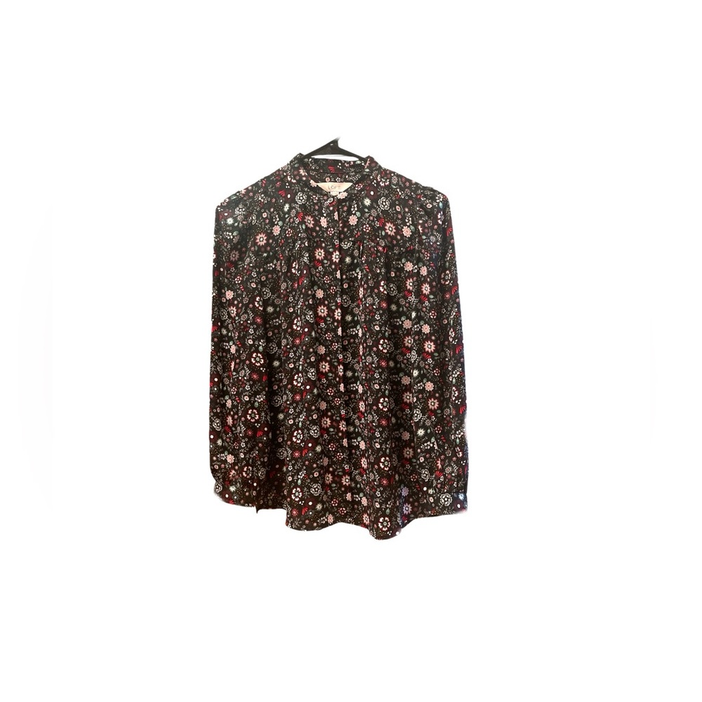 Loft Floral Button Blouse Top